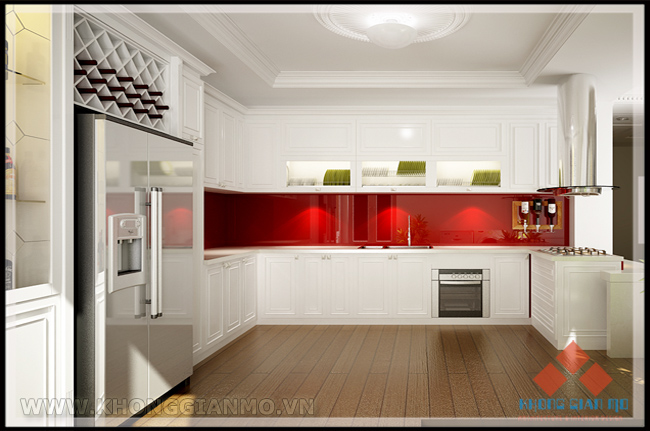  Thiết kế biệt thự - Phòng bếp - Nhà  Chú Đỉnh